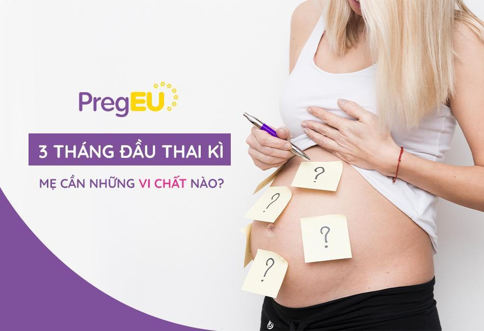 Mang thai 3 tháng đầu có nên uống viên bổ tổng hợp PregEU?