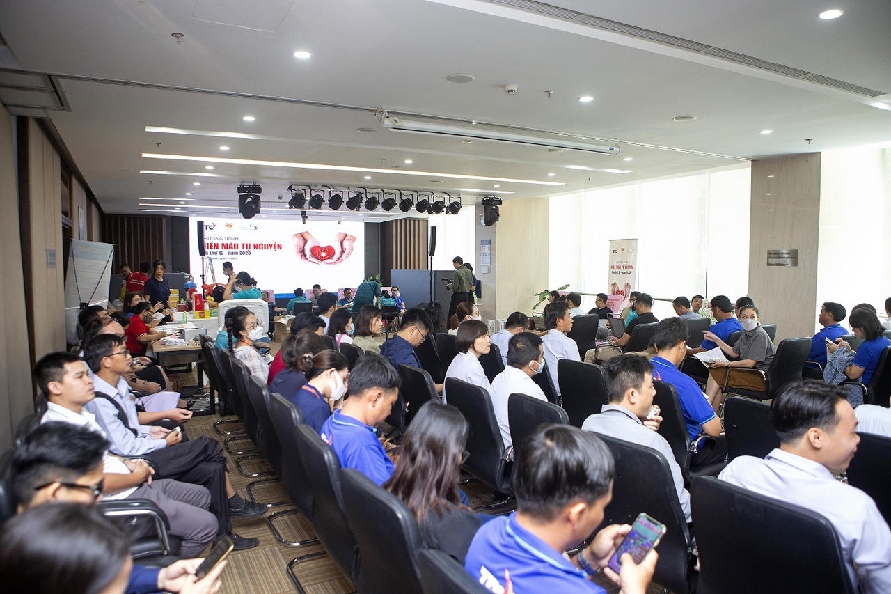 Đông đảo nhân viên Tập đoàn TTC tham gia hiến máu trong ngày hội “Niềm vui từ lòng nhân ái” lần thứ 12