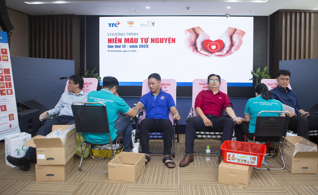 Đông đảo nhân viên Tập đoàn TTC tham gia hiến máu trong ngày hội “Niềm vui từ lòng nhân ái” lần thứ 12
