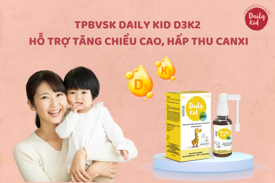Mách mẹ cách lựa chọn sản phẩm bổ sung vitamin D3K2 an toàn và hiệu quả cho bé