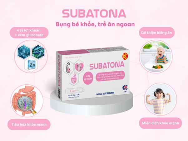 Dấu hiệu trẻ biếng ăn do thiếu kẽm và giải pháp toàn diện từ Subatona