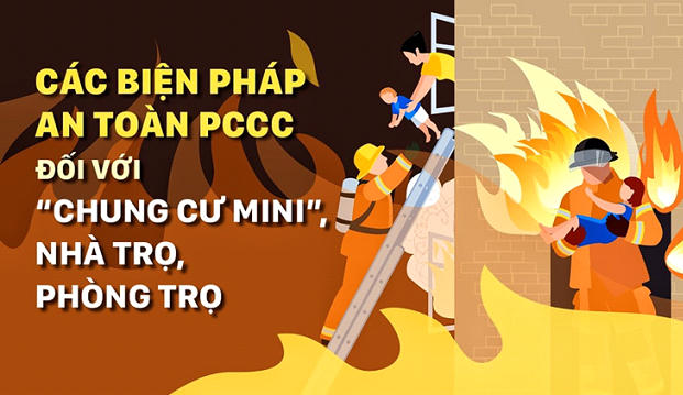 Khuyến cáo biện pháp an toàn PCCC đối với loại hình nhà trọ, nhà cho thuê để ở, khu nhà ở nhiều căn hộ (Chung cư mini)