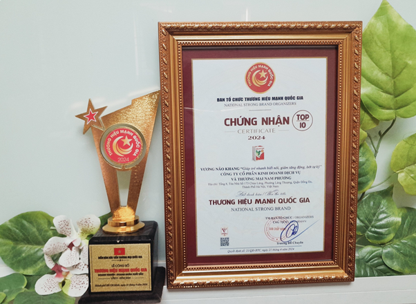 TPBVSK Vương Não Khang: Vinh dự nằm trong “Top 10 Thương hiệu mạnh Quốc Gia 2024”