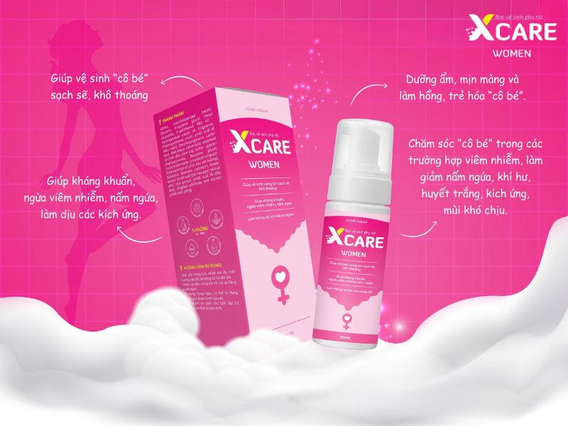 Review bọt vệ sinh phụ nữ Xcare Women - Thành phần, công dụng, cách sử dụng, giá bán