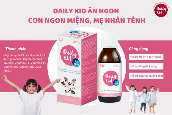 Daily Kid Ăn Ngon - Giải pháp hữu hiệu giúp con ngon miệng, mẹ nhàn tênh