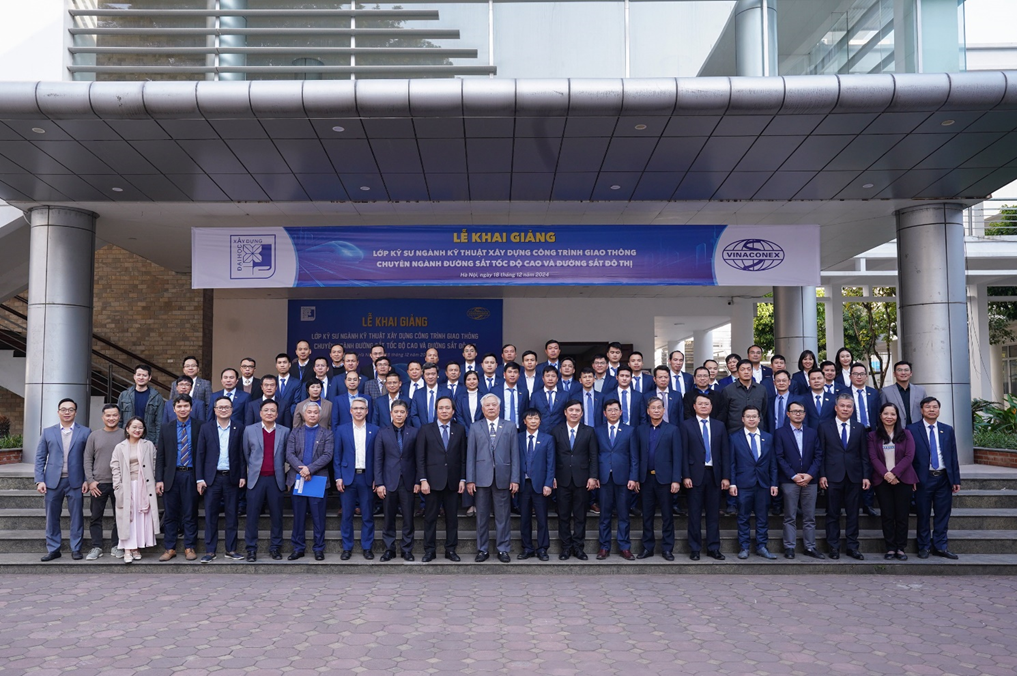 VINACONEX và Trường Đại học Xây dựng Hà Nội khai giảng lớp đào tạo kỹ sư về đường sắt