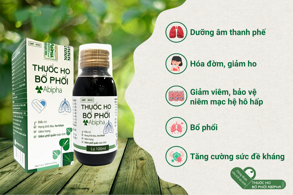 Thuốc Ho Bổ Phổi Abipha - Kế thừa tinh hoa cổ truyền, chăm sóc sức khỏe hô hấp