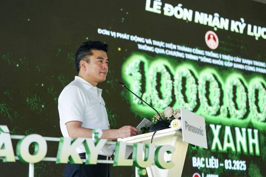 Panasonic Việt Nam xác lập kỷ lục trồng 1 triệu cây xanh trong thời gian ngắn nhất