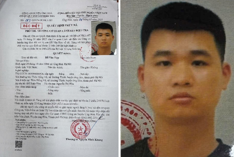 Công an TP Hà Nội truy nã 2 đối tượng