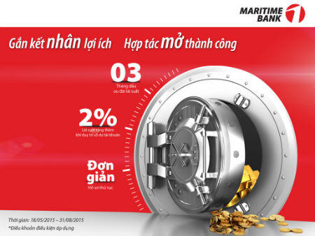 Maritime Bank ưu đãi lãi suất lên đến 2% cho các doanh nghiệp siêu nhỏ