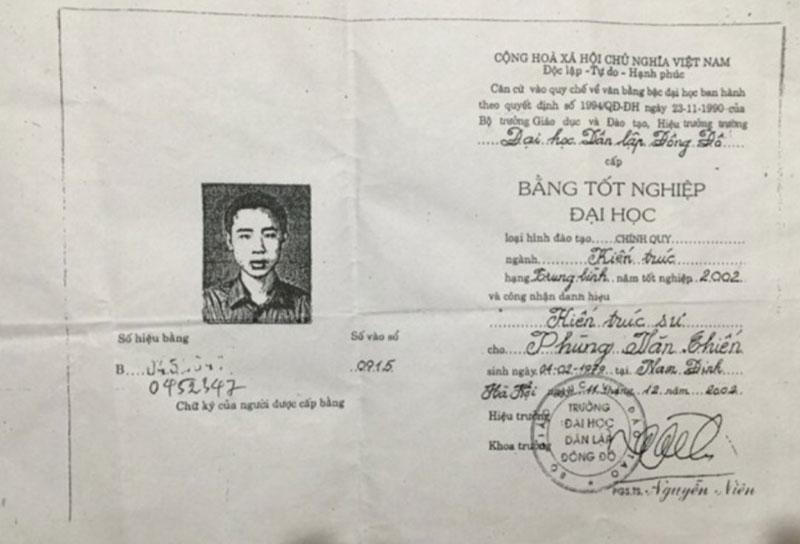  Chưa tốt nghiệp Đại học Đông Đô, Viện trưởng Viện Quy hoạch Thái Bình dùng bằng giả?