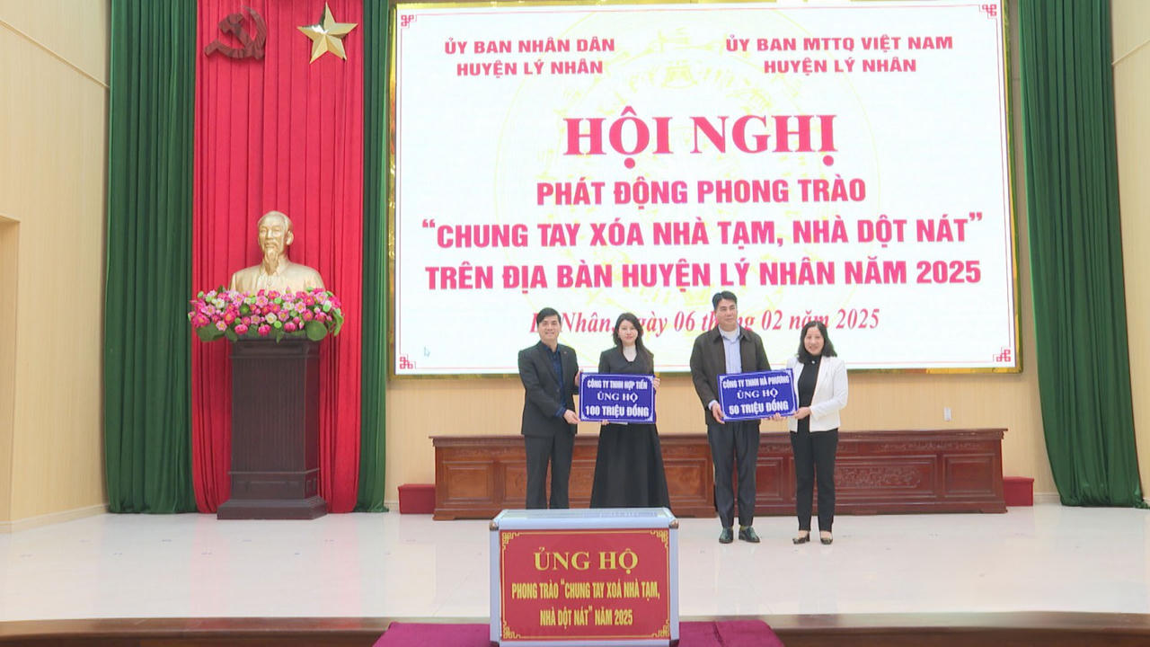 Lý Nhân (Hà Nam): Phát động phong trào 'chung tay xóa nhà tạm, nhà dột nát' năm 2025 