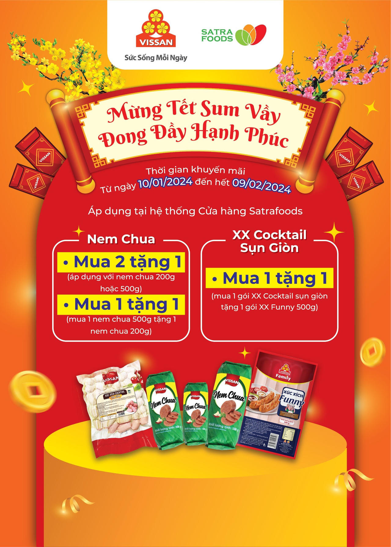 VISSAN triển khai nhiều chương trình khuyến mãi lớn Tết Giáp Thìn 2024 