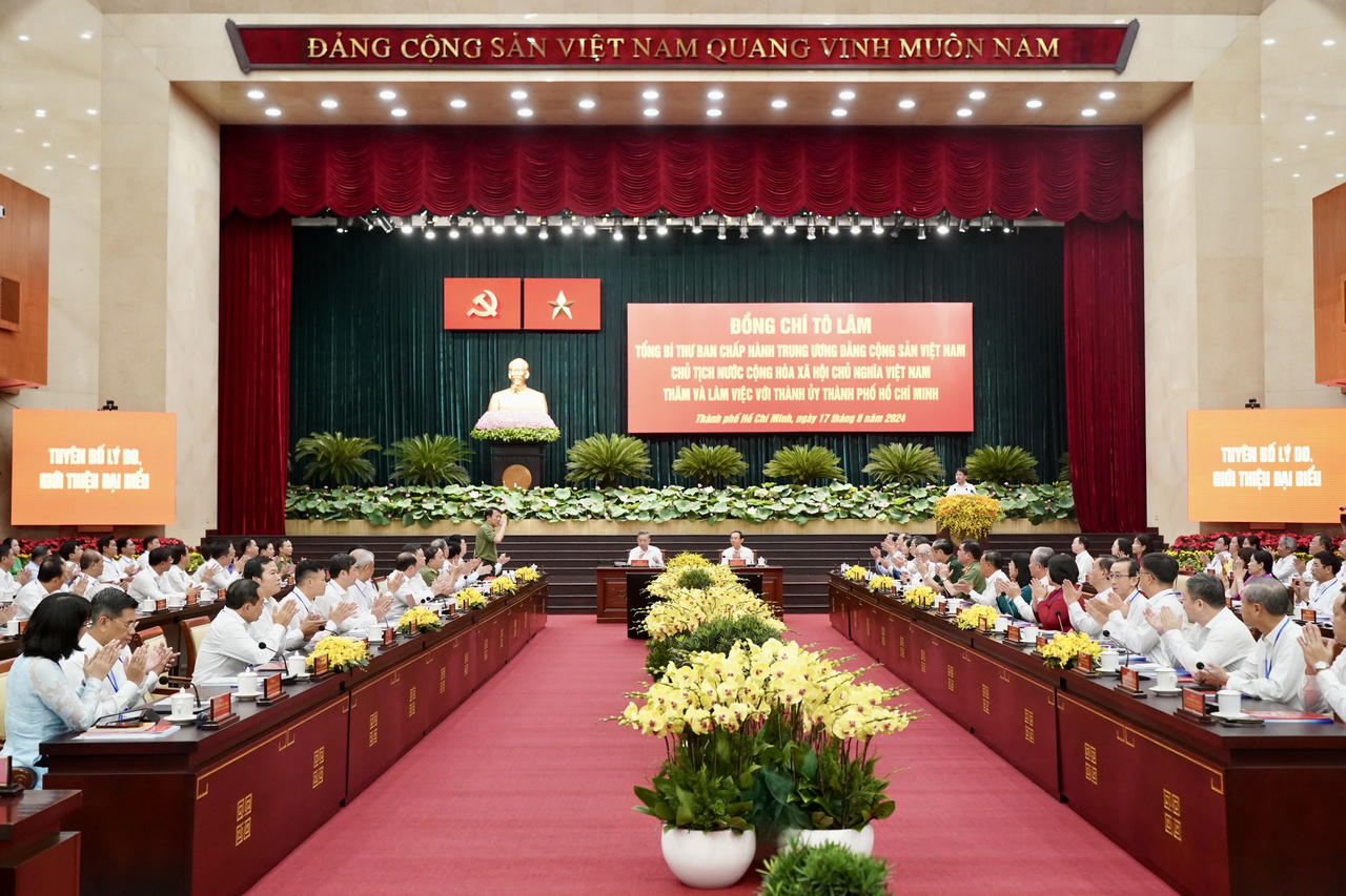 Tổng Bí thư, Chủ tịch nước Tô Lâm làm việc với Thành ủy TP HCM 