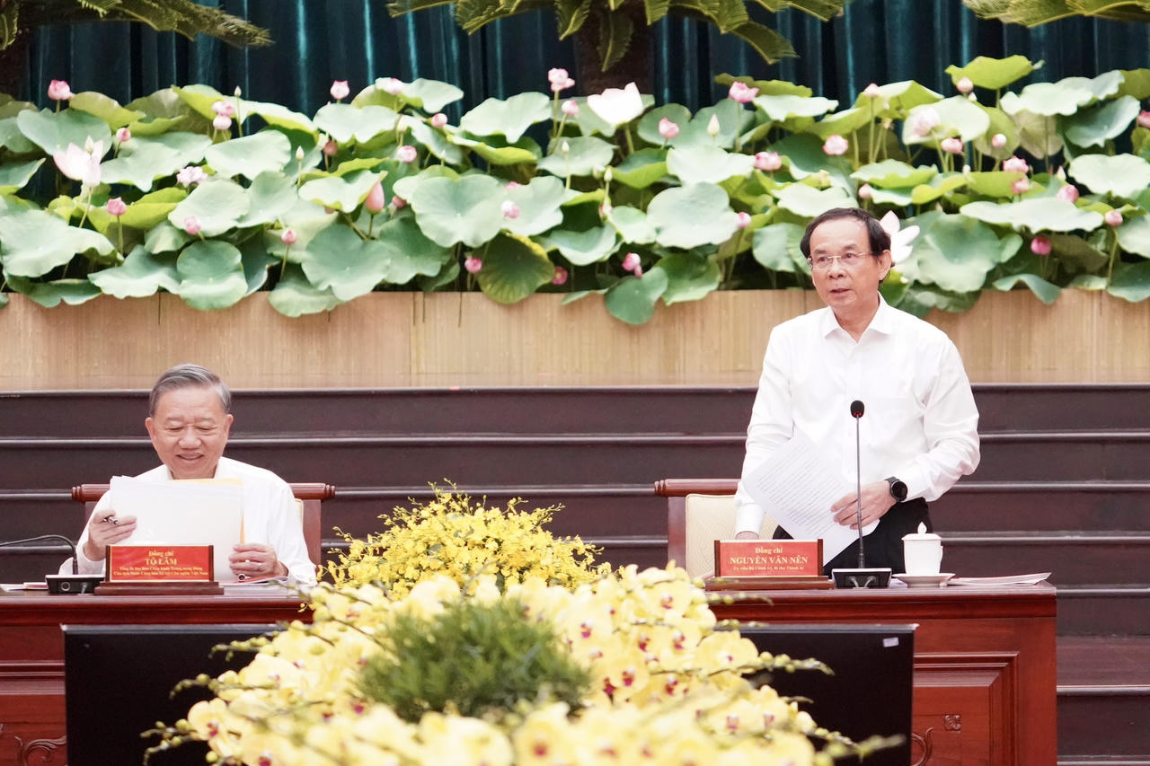 Tổng Bí thư, Chủ tịch nước Tô Lâm làm việc với Thành ủy TP HCM 
