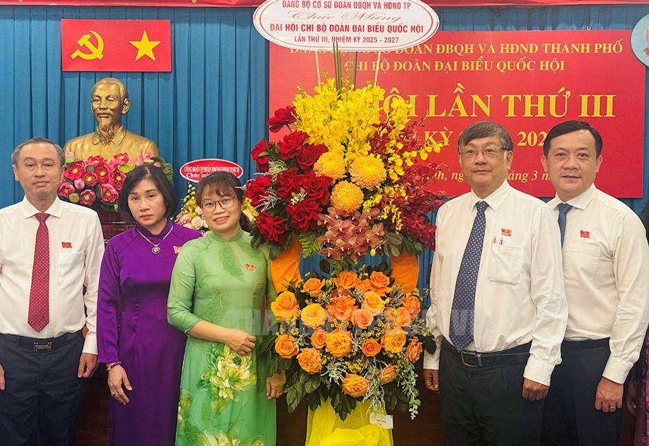 Ông Hồ Hiếu Thảo giữ chức Bí thư Chi bộ Đoàn Đại biểu Quốc hội TP HCM