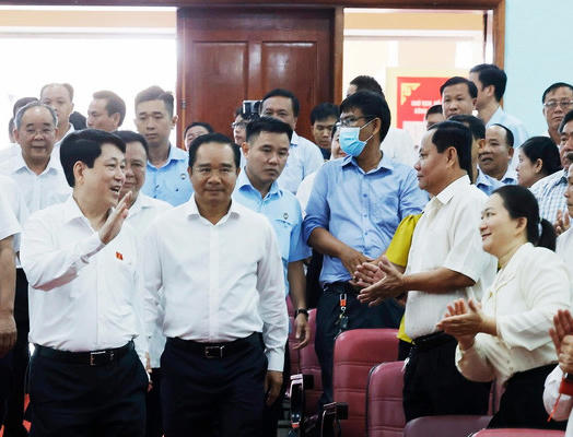 Chủ tịch nước Lương Cường tiếp xúc cử tri huyện Củ Chi và huyện Hóc Môn