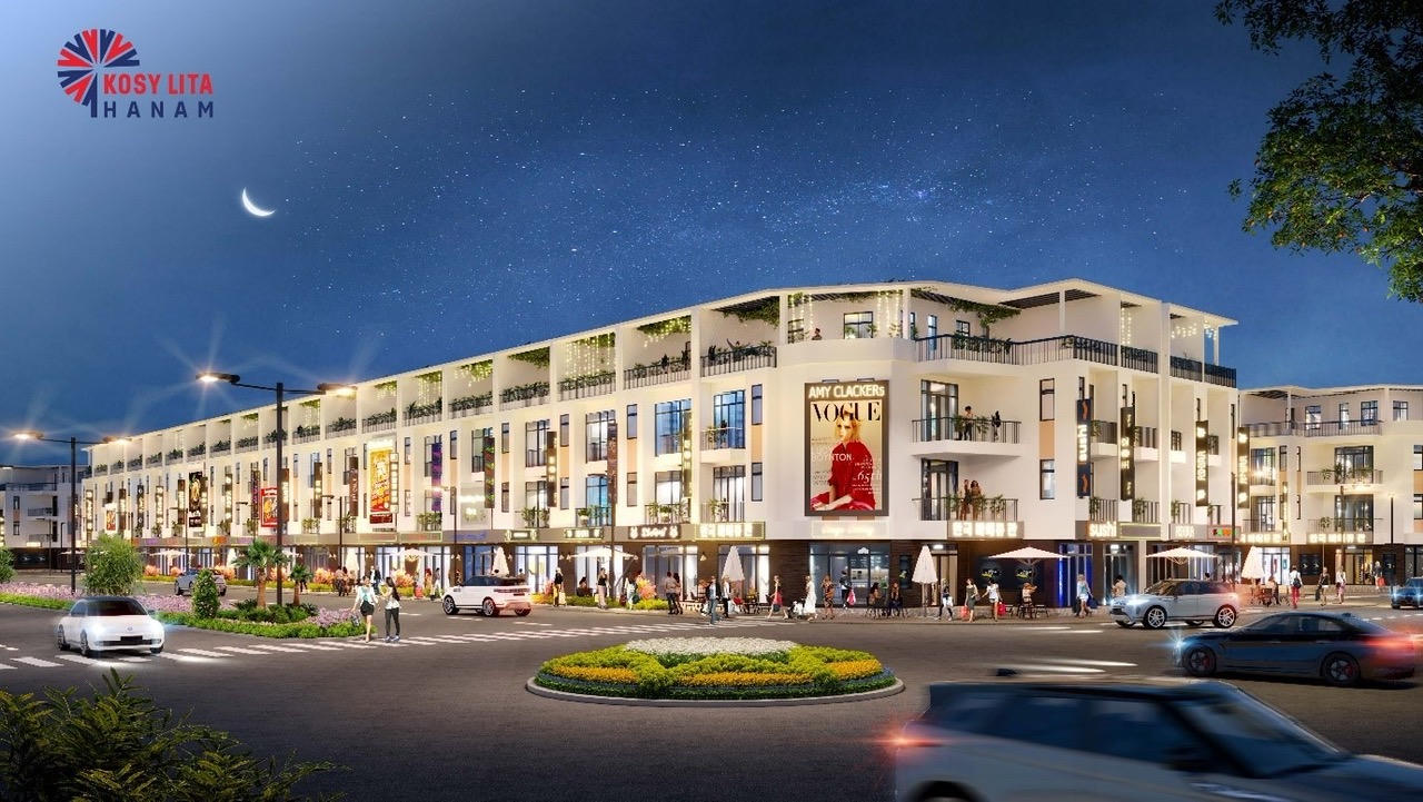 Shophouse mặt đường 28m Kosy Lita Ha Nam “ghi điểm” với nhà đầu tư 