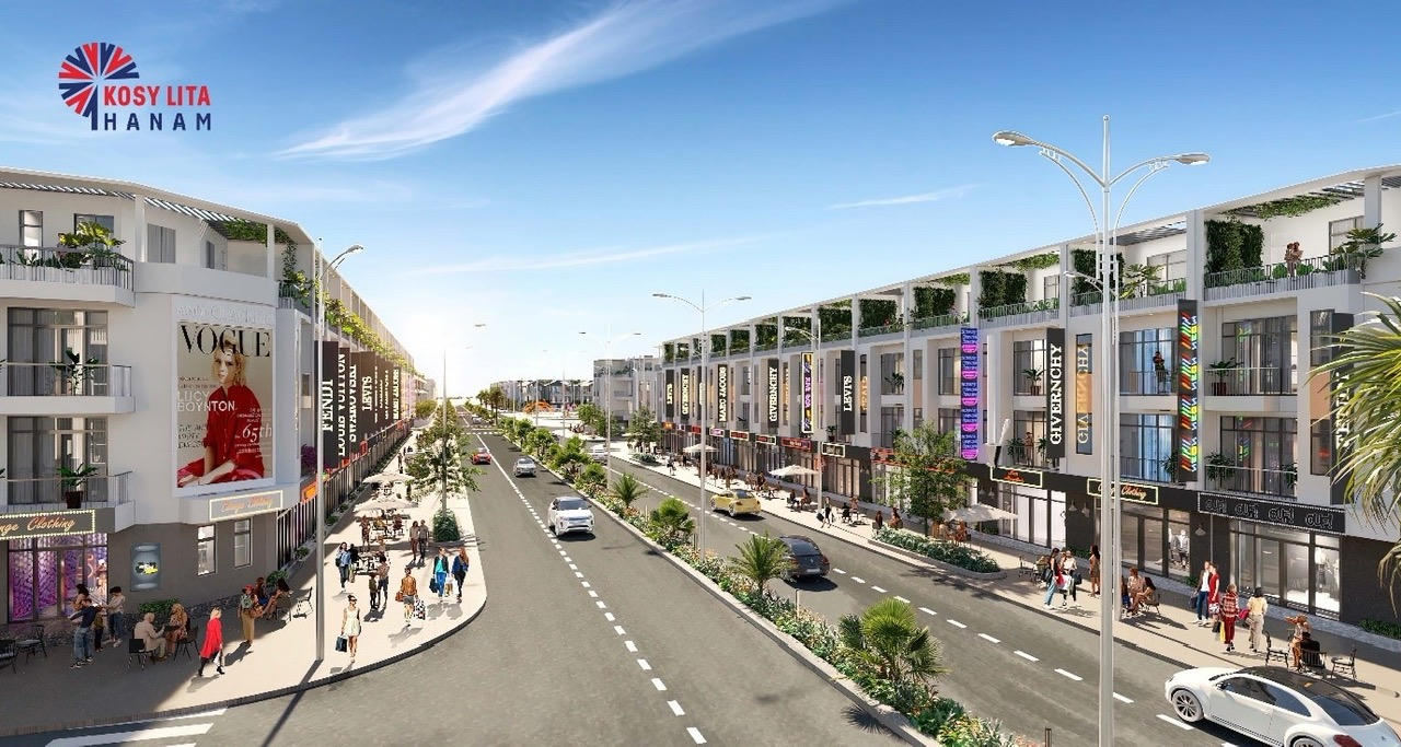 Shophouse mặt đường 28m Kosy Lita Ha Nam “ghi điểm” với nhà đầu tư 