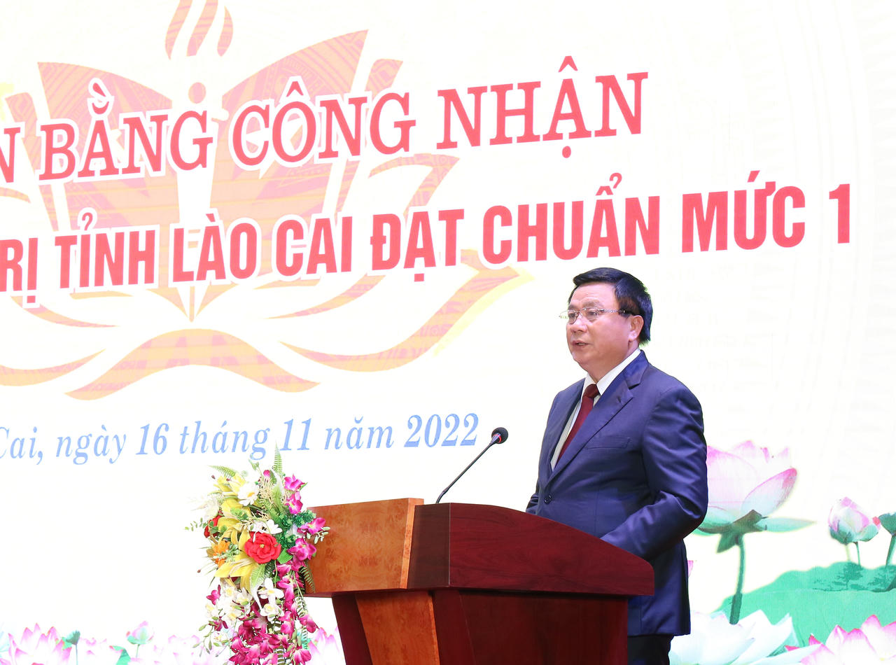 Trường Chính trị tỉnh Lào Cai đạt chuẩn mức độ 1 đầu tiên của cả nước