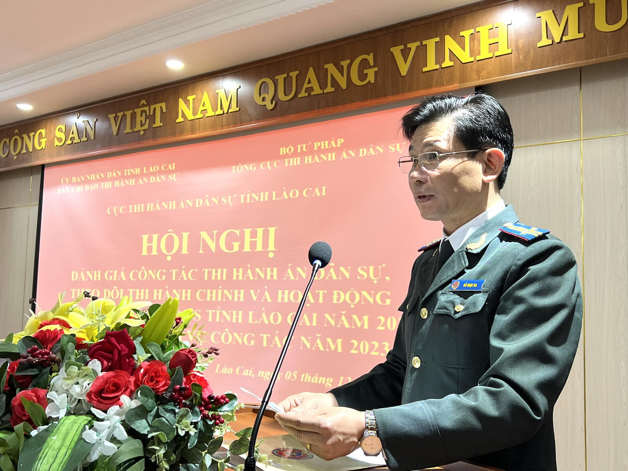 Những kết quả nổi bật trong công tác thi hành án dân sự Lào Cai năm 2022