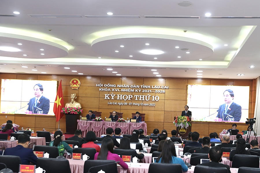 Lào cai: Kỳ họp thứ 10 HĐND tỉnh Khoá XVI đã biểu quyết thông qua 30 Nghị quyết và quyết nghị 