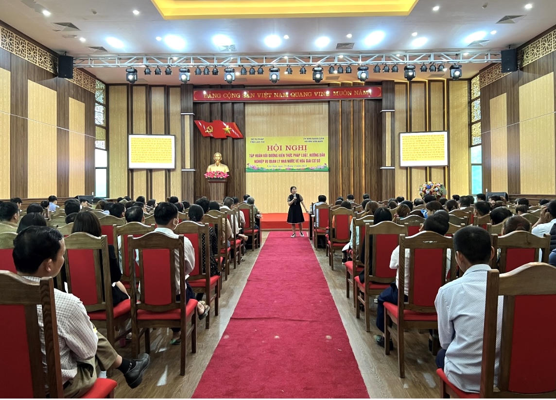 Lào Cai: Tập huấn, bồi dưỡng kiến thức pháp luật về hòa giải ở cơ sở