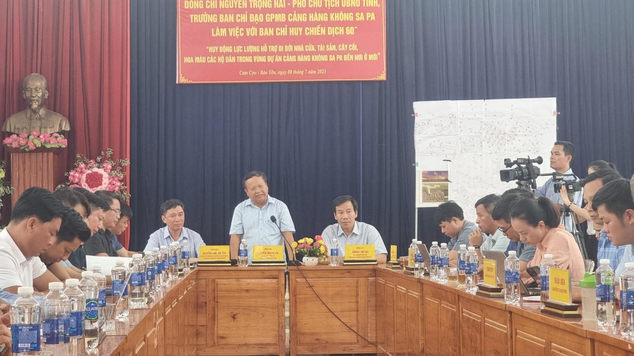 Kích hoạt Chiến dịch 60 ngày đêm hỗ trợ giải phóng mặt bằng dự án Cảng hàng không Sa Pa