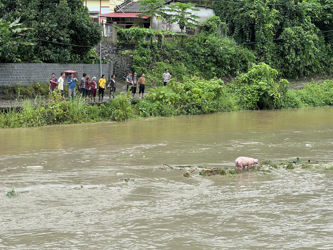 Vỡ cống hệ thống thoát tràn hồ chứa thải Công ty đồng Tả Phời