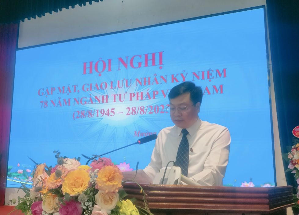 Mường Tè (Lai Châu) tổ chức gặp mặt nhân kỷ niệm 78 năm ngành Tư pháp Việt Nam