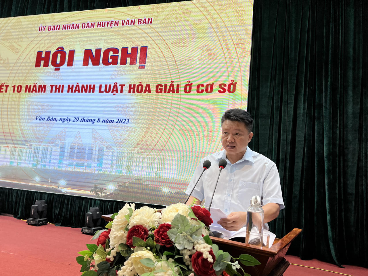 Huyện Văn Bàn (Lào Cai) tổ chức Hội nghị tổng kết 10 năm thi hành Luật Hòa giải ở cơ sở 