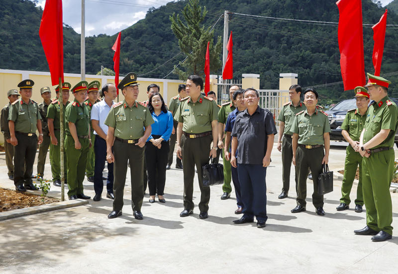 Thứ trưởng Bộ Công an Trần Quốc Tỏ thăm, làm việc tại Lào Cai và Lai Châu
