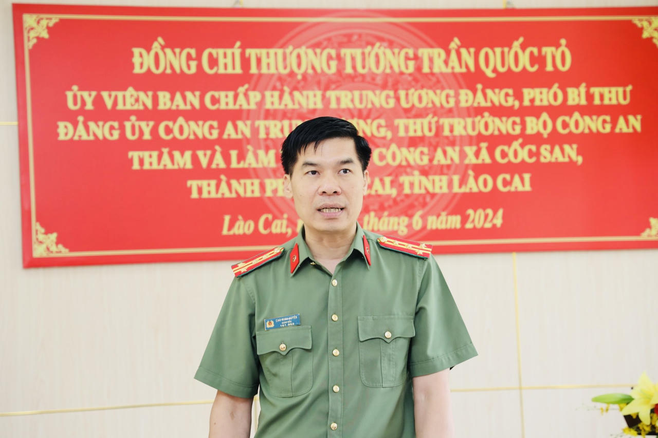 Thứ trưởng Bộ Công an Trần Quốc Tỏ thăm, làm việc tại Lào Cai và Lai Châu