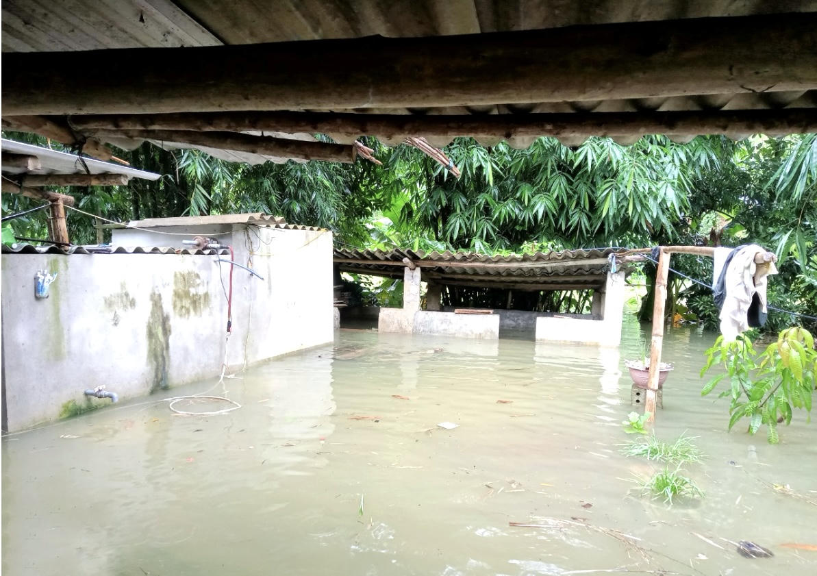 Ngập lụt nhiều nơi do mưa lớn tại Lào Cai