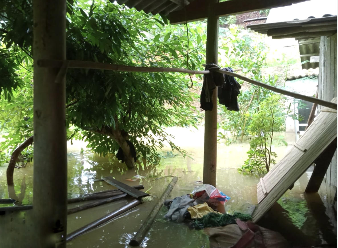 Ngập lụt nhiều nơi do mưa lớn tại Lào Cai