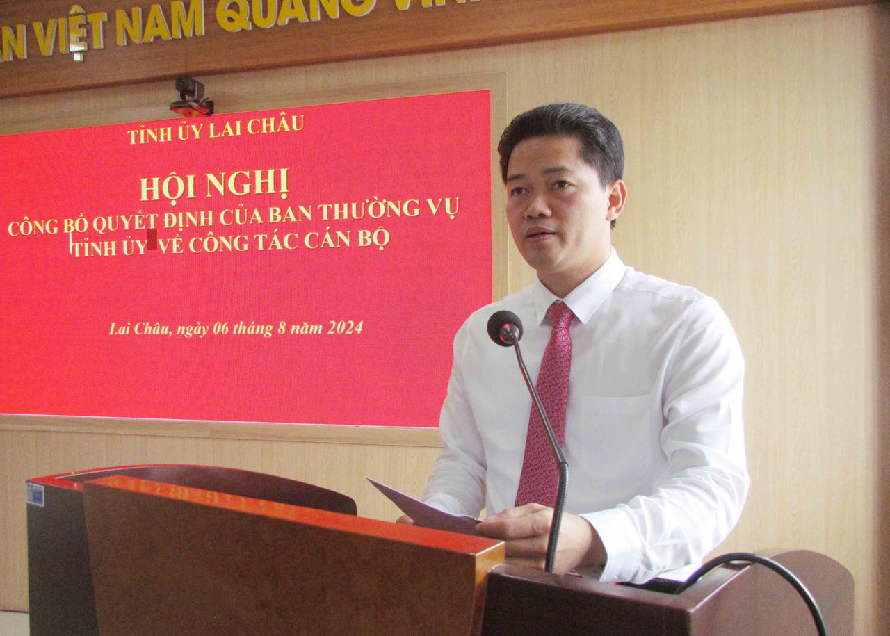 Phó Giám đốc Sở Tư pháp Lai Châu được bổ nhiệm làm Phó Bí thư Đảng ủy Khối các Cơ quan và Doanh nghiệp tỉnh