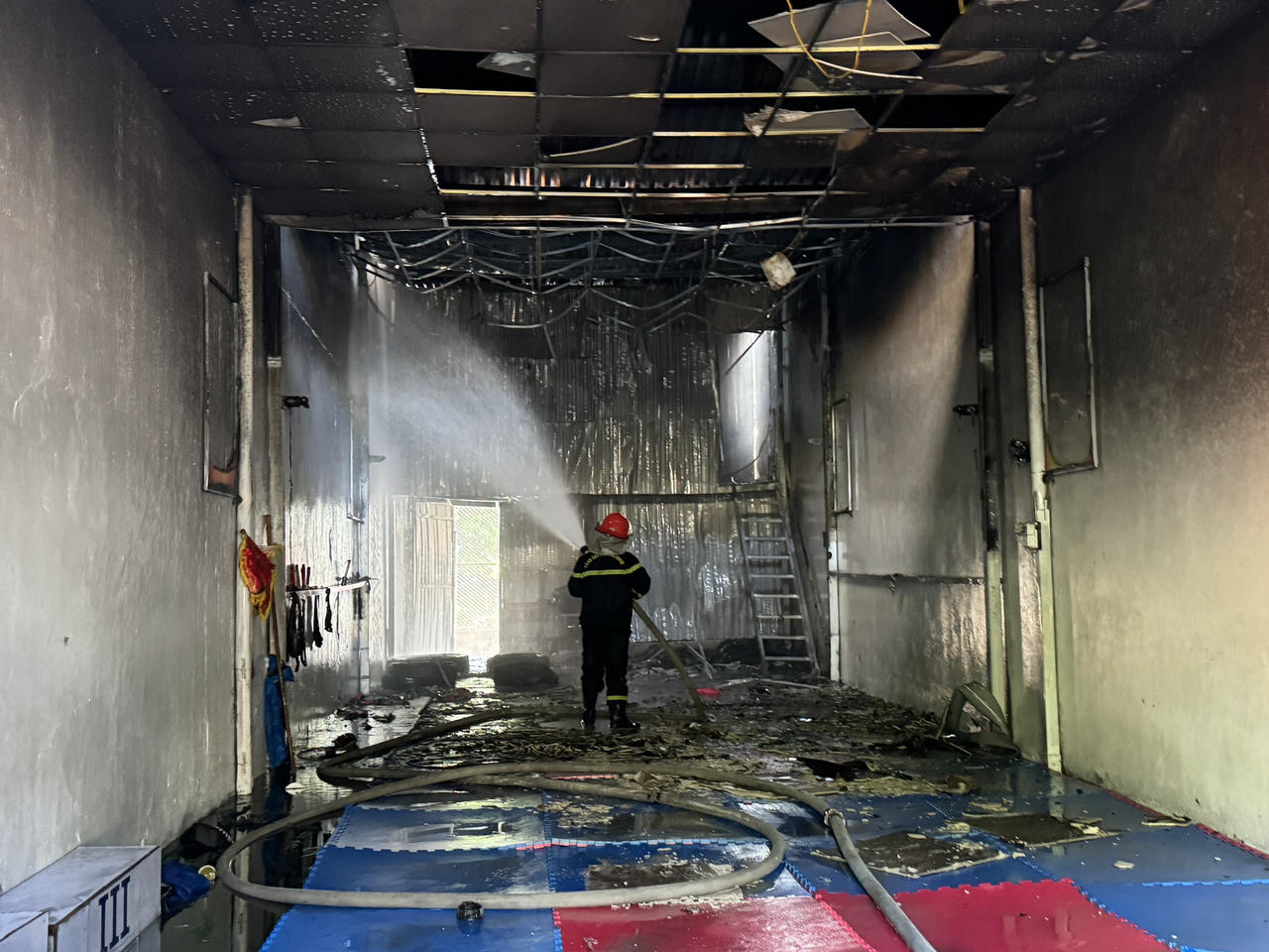 Cháy Võ đường Bảo Long