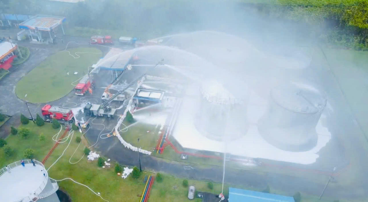 Diễn tập phương án chữa cháy và cứu nạn, cứu hộ tại Lào Cai