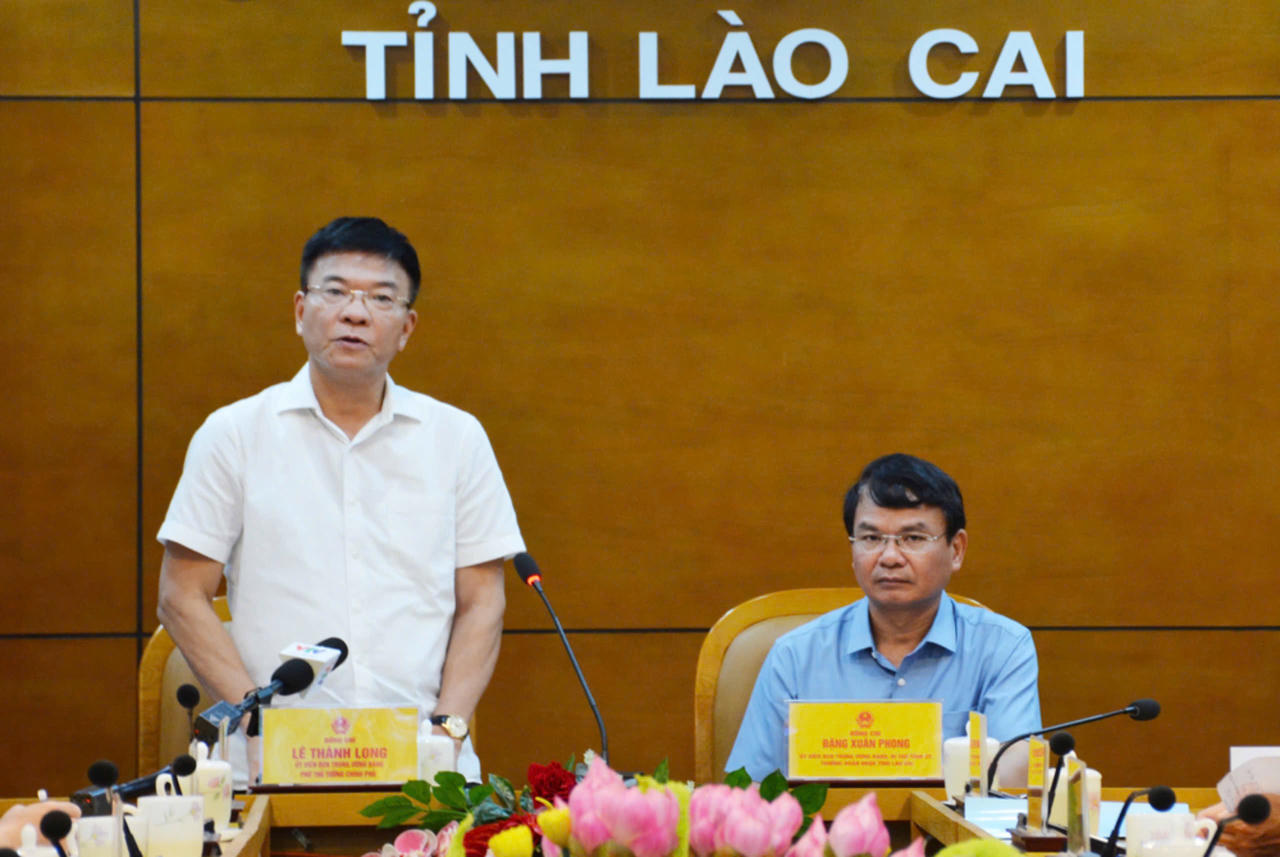 Phó Thủ tướng Lê Thành Long kiểm tra tình hình phòng, chống bão lũ tại Lào Cai