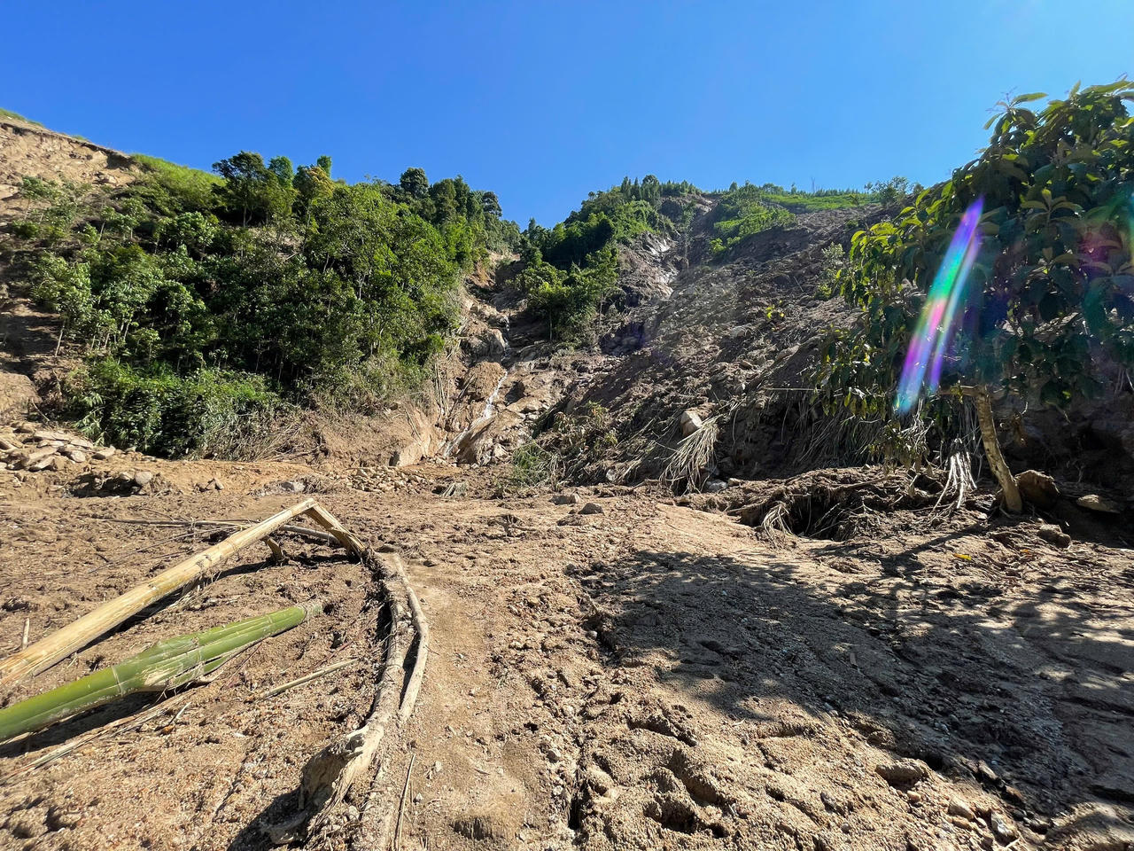 Hình ảnh sự tàn phá khốc liệt do mưa lũ gây ra trên địa bàn huyện Bắc Hà