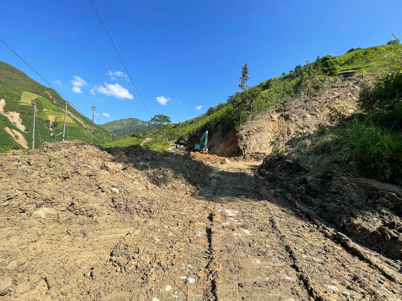 Hình ảnh sự tàn phá khốc liệt do mưa lũ gây ra trên địa bàn huyện Bắc Hà