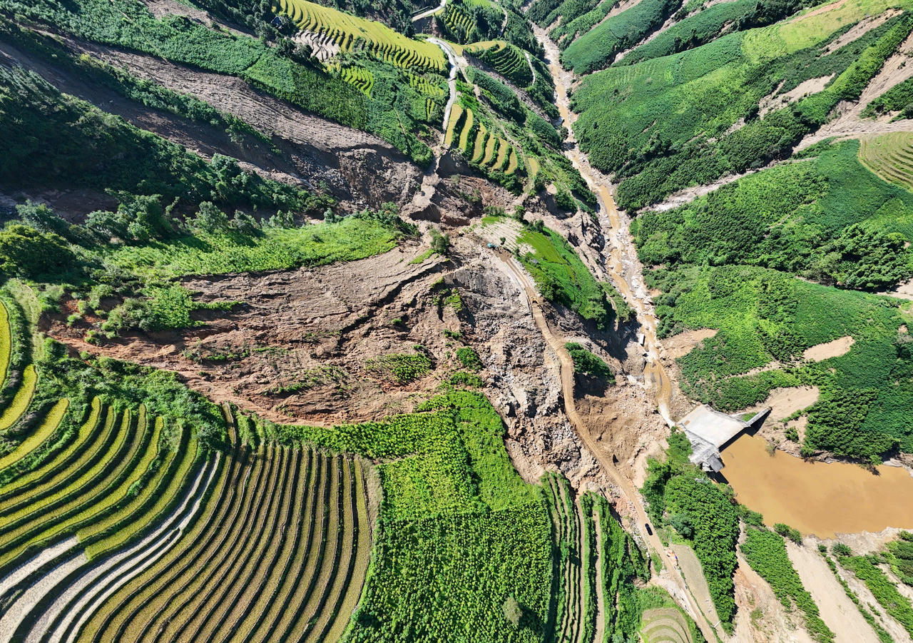 Hình ảnh sự tàn phá khốc liệt do mưa lũ gây ra trên địa bàn huyện Bắc Hà