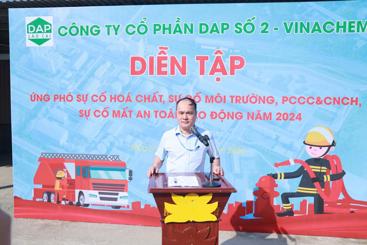 Diễn tập phòng ngừa, ứng phó sự cố hoá chất, cháy nổ và sự cố an toàn lao động 