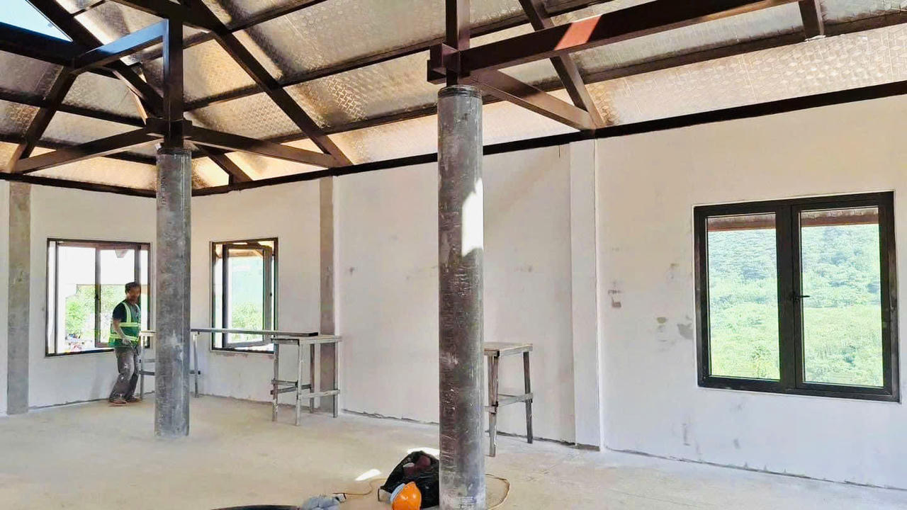 Những ngôi nhà mới ở Làng Nủ