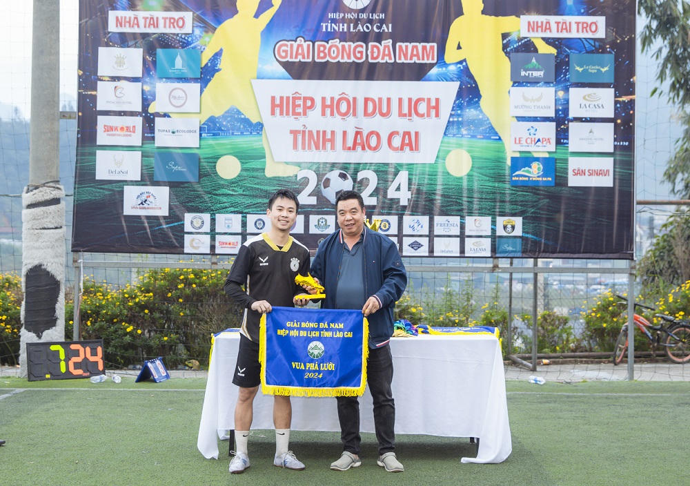 Giải bóng đá nam Hiệp hội Du lịch tỉnh Lào Cai năm 2024 thành công tốt đẹp