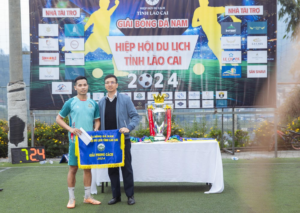Giải bóng đá nam Hiệp hội Du lịch tỉnh Lào Cai năm 2024 thành công tốt đẹp