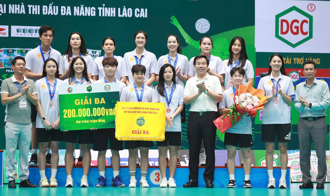 VTV Bình Điền Long An vô địch giải Bóng chuyền vô địch quốc gia Cúp Hóa chất Đức Giang năm 2024