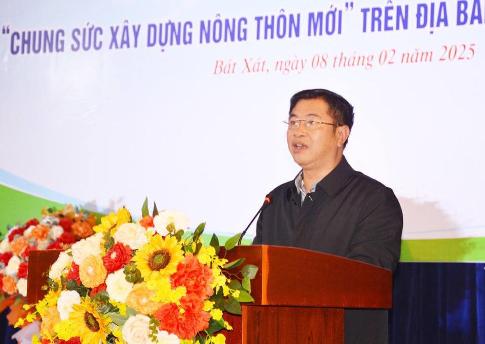 Bí thư Tỉnh ủy Lào Cai Trịnh Xuân Trường dự Lễ ra quân xoá nhà tạm, nhà dột nát tại huyện Bát Xát