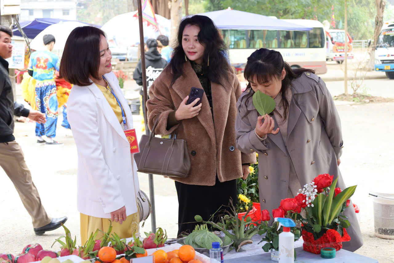 Đoàn công tác huyện Hà Khẩu (Trung Quốc) dự Lễ hội đền Thượng năm 2025