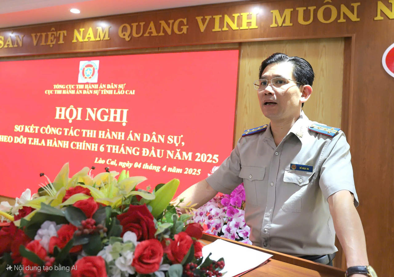 Ngành Thi hành án dân sự tỉnh Lào Cai đứng thứ 2 cả nước về tỷ lệ giải quyết về việc